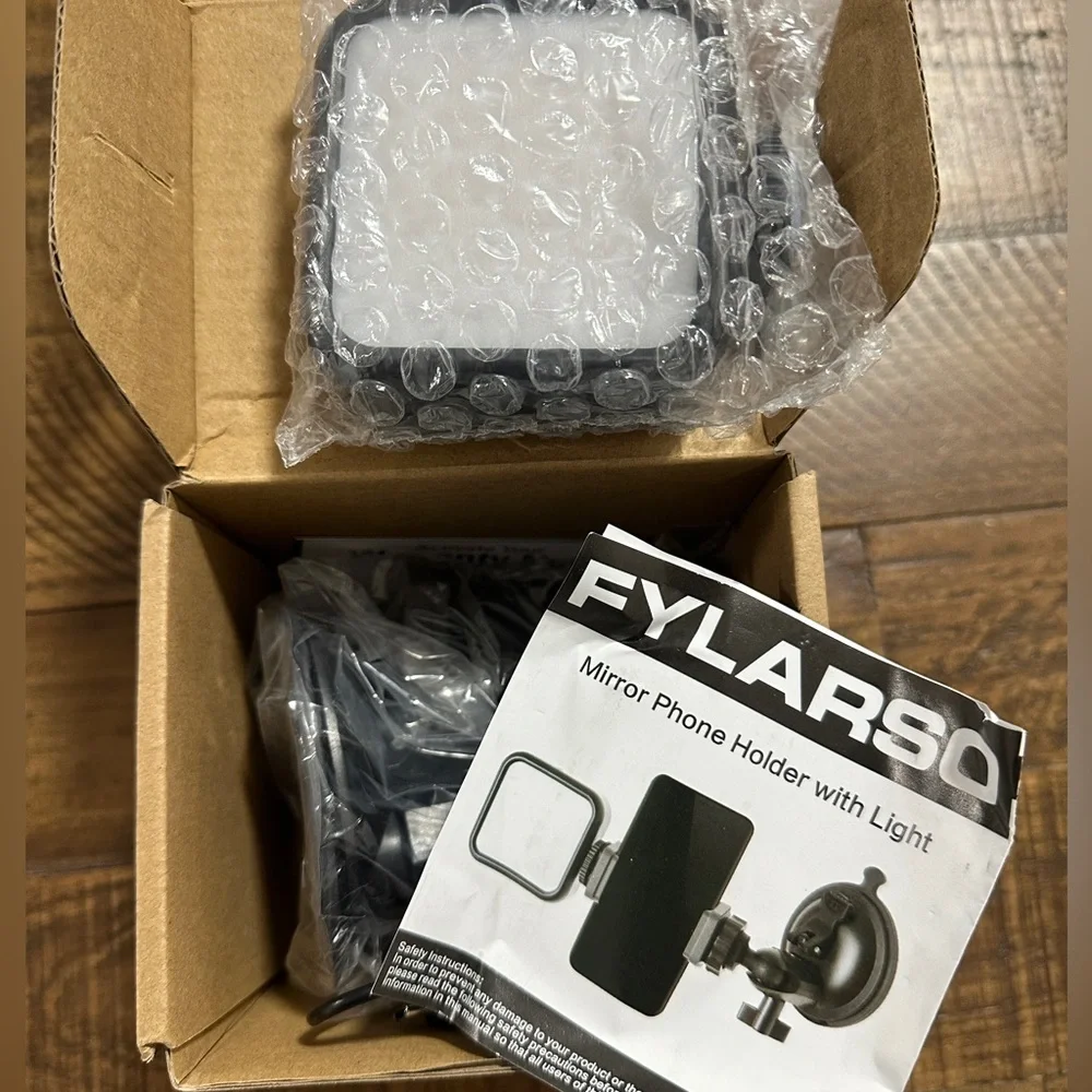 MIRROR PHONE HOLDER WITH LIGHT - BRAND NEW